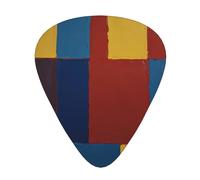 12-Piece three primary colors Patterned Guitar Pick Set - Available in 3 Thicknesses, Suitable for Acoustic and Electric Guitars
