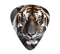 12-Piece Tiger at rest Patterned Guitar Pick Set - Available in 3 Thicknesses, Suitable for Acoustic and Electric Guitars
