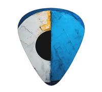12-Piece Top view of the spiral Patterned Guitar Pick Set - Available in 3 Thicknesses, Suitable for Acoustic and Electric Guitars