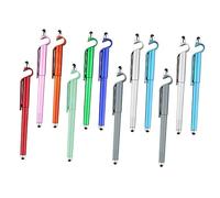 12 Piece Touch Screen Gel Pens and Cellphone Stand Set | Abs and Build, Refillable Smooth-writing Design, for Mobile Phone and Book Use, Simple Style Color Random Color