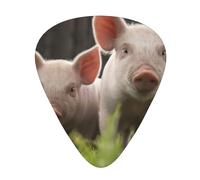 12-Piece Ukulele, Bass, Electric and Acoustic Guitar Pick Set-Must Have for Guitars Players-Cute Pig