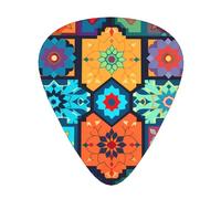 12-Piece Variety of patterns Patterned Guitar Pick Set - Available in 3 Thicknesses, Suitable for Acoustic and Electric Guitars