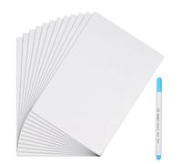 12 Piece Water Soluble Stabilizer Embroidery,Dissolvable Embroidery Paper A5,Embroidery Transfer Paper for Machine Embroidery and Hand Stitching,Embroidery Paper Wash Away for Beginner