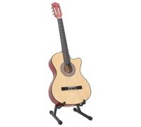 12 Piece Western Acoustic Cutaway Guitar Set with 6 Strings 38 | Solid basswood body,63 cm scale,chromatic tuner,capo,pick holder,travel bag with strap