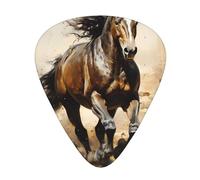 12-Piece Western Horse Patterned Guitar Pick Set - Available in 3 Thicknesses, Suitable for Acoustic and Electric Guitars