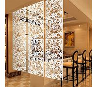 12 Piece White Room Divider Screens, Hanging Screen Panel, Dividers for Hotel, Home, Bar, Room, 40 x 40 cm