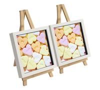 12 Piece Wooden Table Easel & Photo Frame Set - Pack of 6 Argon Tableware Multi One Size