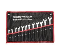 12-Piece Wrench/Spanner Combination Set 8-19mm in Roll Bag
