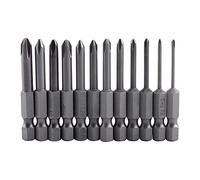 12 Pieces 50mm Phillips Screwdriver Bits 1/4 Inch Hexagonal Shank Short Screwdriver Bits Set Ph00 Ph0 Ph1 Ph2 For Electric Screwdriver Electric Drill