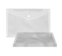 12 Pieces A5 Plastic File Bag, Snap Seal Design, File Storage Bag, Office and Study Supplies, and Data Sorting Clip.