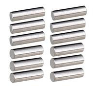 12 Pieces Alnico 5 Pickup Polepiece Magnet Slug Rods 18mm for Electric Guitar Replacement Parts