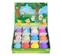12 Pieces Animal Shape Bath Fizzies Infused with Sea Salt for Soft Skin and Fun Bubble Bath Time Bombs Ball