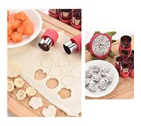12 Pieces Biscuits Cutters Vegetable Cutter Shapes Set Baking Red