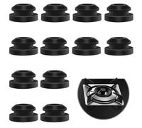 12 Pieces Black Waterproof Rubber Button Plugs, T Shaped Rubber Snap in Locking Plug, 5mm Rubber Sealing Grommets Stopper Hole Plug, Anti-Scratch Hole Plug Hard-Wearing for Touring Car Gas Stove
