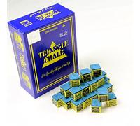 12 Pieces BLUE Triangle Snooker Pool Chalk - Worlds Most Popular Chalk!