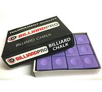 12 Pieces "BOX" of Tournament Quality Snooker or Pool Cue Tips Chalks (PURPLE)