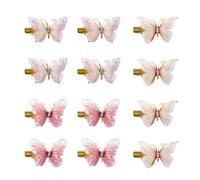 12 Pieces Butterfly Hair Clips, Girls Hair Clips, Butterfly Clip Headbands, Colorful Clips, Hair Accessories, Children'S Hair Accessories