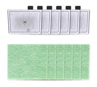 12 Pieces CF1 Filter Service Pack 6 Month, Fish Tank Filter Cartridges for Interpet Internal Cartridge Filters (6 x Filter Cartridges, 6 x Algaway Pads)