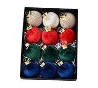 12 Pieces Christmas Balls Decorations Baubles Pendants Charms Elegant And Shatterproof Suitable for Decorating The Tree Fireplace And, Style C
