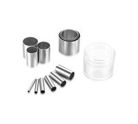 12 Pieces Circle Cutter Hole Hollow Punch Cutter Set Ceramic Dot Baking Stamps for Polymer Clay Pottery Handmade