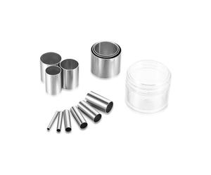 12 Pieces Circle Cutter Hole Hollow Punch Cutter Set Ceramic Dot Baking Stamps for Polymer Clay Pottery Handmade
