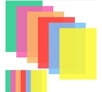 12 Pieces Colored Overlays Dyslexia Reading Strips, Dyslexia Tools for Kids, Dyslexia Reading Strips for Dyslexia Irlens, ADHD and Visual Stress (A5)