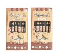 12 Pieces Cute Capybara Pens, Roller Ball Pens For Writing, Kids Stationary For Girls Boys, Capybara Stationery Set, Aesthetic Fun Pens, School Supplies Pen, 0.5 Mm Ballpoint Pen For Students