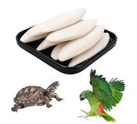 12 Pieces Cuttlefish Bone, Cuttlefish For Birds, Tortoise Food Natural 12-Pack 4 Sizes Variations for Different Pet Needs