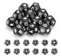 12 Pieces D12 Large Keyword Counters Dice for Magic The Gathering, MTG, Card Games Accessories