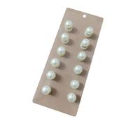 12 Pieces Decorative Brooches For Hijab Elegant Scarf Fasteners Clip Round Faux Pearls Scarves Decoration Fashionable Brooches