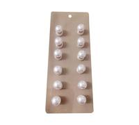 12 Pieces Decorative Brooches For Hijab Elegant Scarf Fasteners Clip Round Faux Pearls Scarves Decoration Hijab Pins