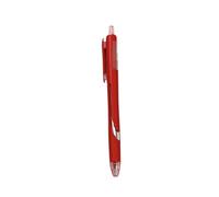 12 Pieces-Double-Bead Anti-Fall Speed Dry Press Pen to Brush the Topic Office Black Pen-Engine red-0.5mm.