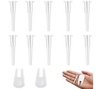 12 Pieces Exercise Ball Plug, Yoga Ball Fitness Exercise Ball Air Stopper Plug Pin Adapter Kit with 2 Piece Plug Puller for Fitness Exercise Ball Inflatable Bed Pool