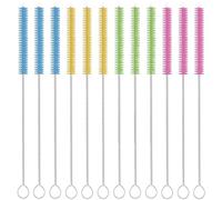 12 Pieces Extra Long Bottle Brush Baby Bottle Brush Straw Cleaning Brush Straw Cleaner Suitable for Water Cups, Test Tubes Baby Bottles Funnel Teapot Nozzle Keyboard Bottle Brushes for Cleaning