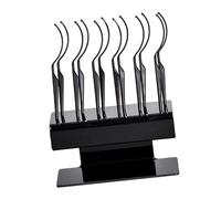 12 Pieces Eyelash Display Stick Eyelash Display Holder for Travel black, 12.3x8x12.9cm