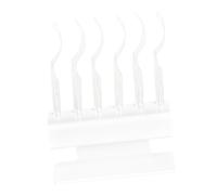 12 Pieces Eyelash Display Stick Eyelash Display Holder for Travel Transparent 12.3x8x12.9 cm