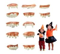12 Pieces Fake Teeth, Fake Tooth, Fake Vampire Teeth, Halloween Teeth, Dracula Teeth, Joke Teeth Adult, Halloween Vampire Teeth, Party Styling, Masquerade Costume Party Favors