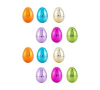 12 Pieces Fillable Easter Eggs Toy Egg Basket Multi-color Easter Decorations Plating, 6x4.3cm