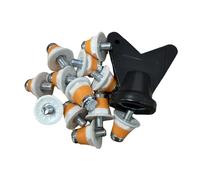 12 Pieces Football Boot Studs Screw in Spikes 16mm 13mm Lightweight Replacement Cleats with Wrench for Training