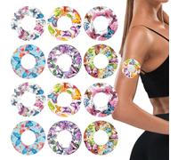 12 Pieces Free Sensor Protector 2, Patches for Sensor Free 2 Waterproof Hypoallergenic and Breathable - Glucose Meter Protector Arm Water Resistant (Does Not Work with Free 3) (4)