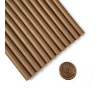 12 Pieces Glue Gun Sealing Wax Sticks for Seal Stamp, PORXFLY Seal Wax Sticks Great for Cards Envelopes, Gift Wrapping,Wedding Invitations (Bronze)