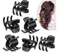 12 Pieces Hair Claw Clips Medium Size Hair Claws Hair Styling Accessories in 1.3 Inches for Women Girls,Black
