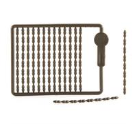12 Pieces Hair Rig Bait Carp Fishing Hair Rigs Boilie Bait Stops Bait Stoppers Set for Making Hair Rigs Pop Up Rigs Ronnie Rigs