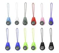 12 Pieces Kids Compass, Multi-Color Compass Keyring, Mini Compasses, Suitable for Camping and Party, Hiking