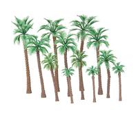 12 Pieces Layout Model Train Palm Trees Scale HO O N 6-11 cm Model Scenery