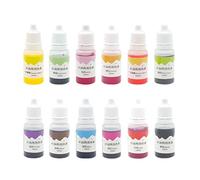 12 Pieces Liquid 10ml Food Color Pigments Handmade Cookie Fondant Cake Soap Resin