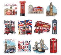 12 Pieces London Fridge Magnets, London Fridge Magnets Souvenir, Strong Fridge Magnets Featuring Landmarks, Perfect for Friends, Family & Tourists as British Gifts from the UK