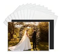 12 Pieces Magnetic Photo Frames for Fridge - Holds 6x4 Inch Photos Magnetic Picture Frame, Personalised Fridge Magnets, Strong Photo Magnets for Photos White Postcard Frame Personalised Fridge Magnet