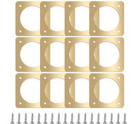 12 Pieces Metal Portal Bird House Protect Copper Portal Metal Portal Bird House Protect with Copper Guard 1 1/2 Inch Opening for Eastern Bluebird Houses