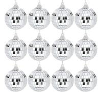 12 Pieces Mirror Ball, 6 cm Disco Mirror Ball, Hanging Disco Ball, Reflective Ball for Christmas Tree Decoration, Party and Home Decoration
